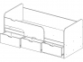 Кровать Юниор-9 МДФ 1600 Лайм глянец