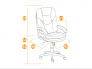 Кресло офисное Comfort lt флок серый