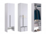Шкаф двухдверный L600 Баско белое дерево