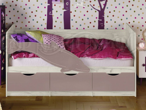 Кровать Дельфин-1 1600 Шарли Pink