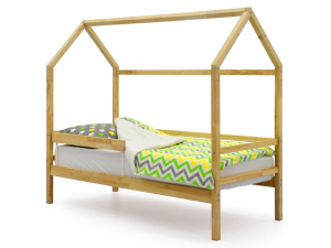 Кровать-домик Svogen с бортиком натура без покрытия