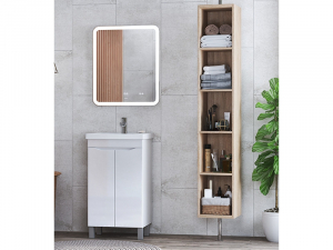 Комплект мебели в ванную Grani 500 белый напольный