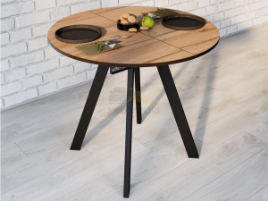 Стол обеденный Элип-2 Пластик дуб кера