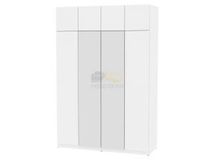 Шкаф с зеркалом Malta light H291М и Антресоль HA4