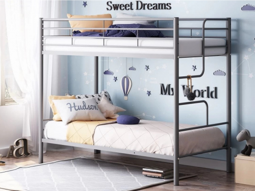Двухъярусная кровать Севилья-4 серый