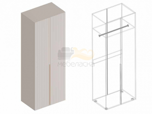 Шкаф Тефия 2-створки для одежды
