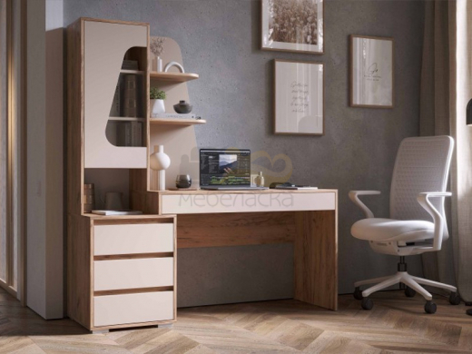 Стол Пифагор Дуб вотан / Кашемир