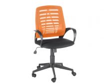 Кресло оператора Ирис стандарт оранжевый/черный