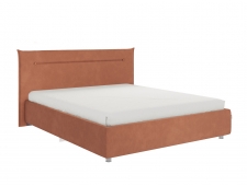 Кровать Альба 1600 велюр персик
