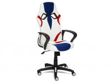 Кресло офисное Runner белый/синий/красный