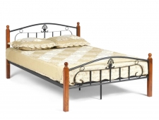 Кровать металлическая Румба AT-203 Wood slat base 1200х2000