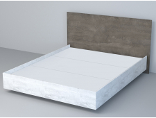Кровать Эго арт. 031 1400 бетон светлый/камень темный