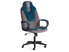 Кресло офисное Neo 2 флок серый/синий