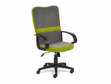 Кресло офисное СН757 флок серый/олива