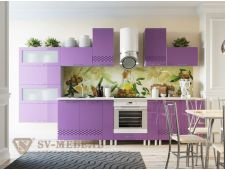 Кухня Волна Фиолетовый металлик